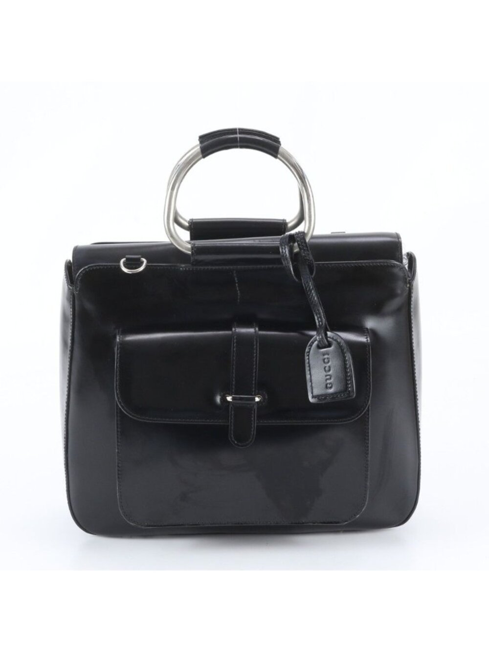 Gucci 5 Leather Handbag Tote Black